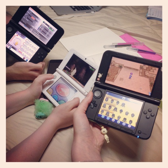 Bekah, Sam and I had a DS party :)