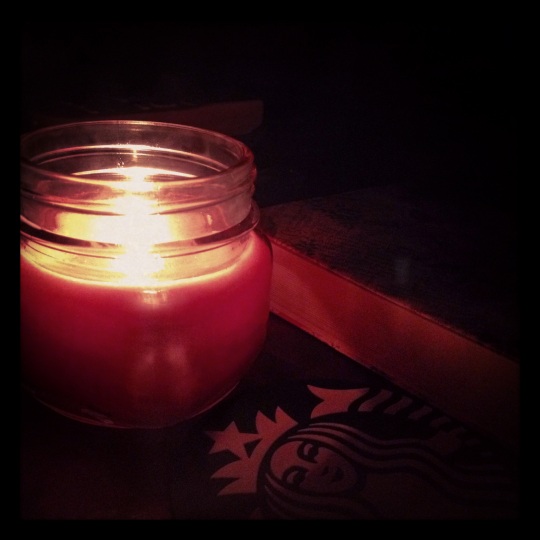 I also bought a candle which makes my room a lot cosier :)