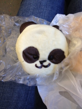 Mitch surprised me with a scrummy panda bun