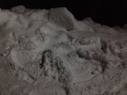 My snow angel :) I also jumped flat out into many a snow drift :)