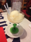 Frozen margarita! It was so much bigger than we expected and we ended up sharing