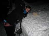 I shoved my whole arm into the snow bank outside the lodge for fun.