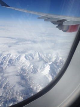 I loved flying over these mountains, it really reminded me of the ski holiday I had with Mitch