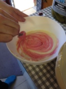 The gel food colouring was great fun; so little goes so far!