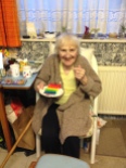 Nan with her piece