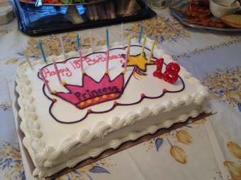Sammie's Birthday cake! 18..... crazy.