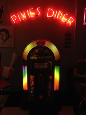 I found out that Middlesbrough had an American diner and we went on one of the last evenings