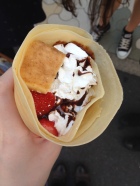 IT was in Harajuku, we got crepes :D
