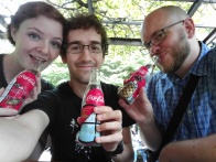 We found amazing Japanese glass coke bottles for sale, so we got one each :)