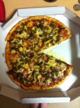 Delicious pacman pizza