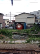 Amazingly huge daruma on our walk from the station