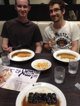 Dinner at our favourite curry place too, and bonus Michael!